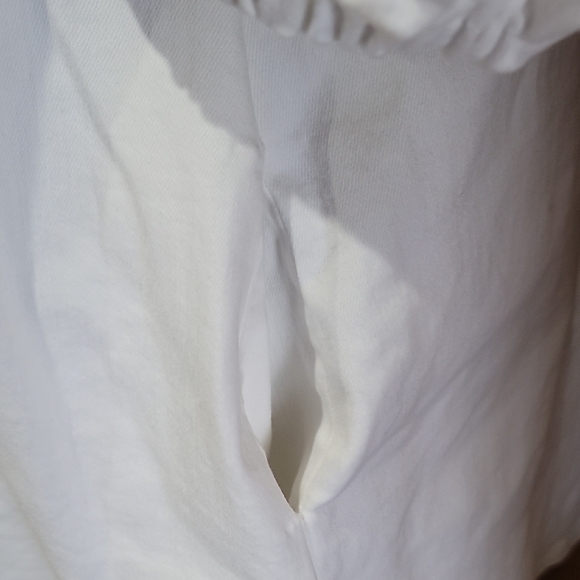 Labelrail X Nashville Tash Nwt Stretch Denim White Puff Sleeve Mini Dress - Picture 5 of 7